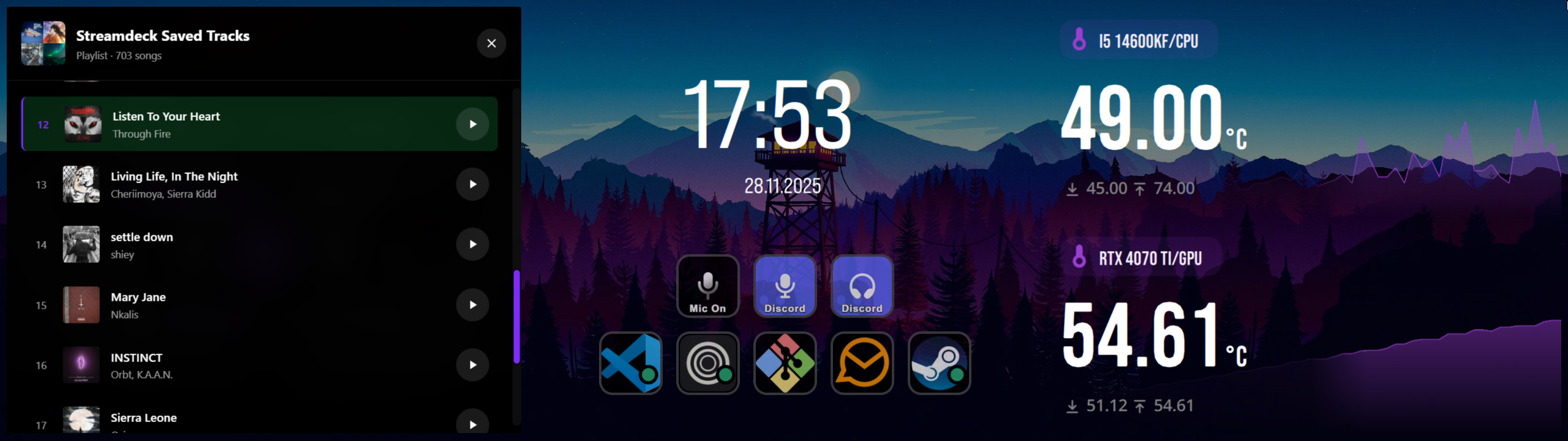 Cxeify Widget with Playlist Viewer